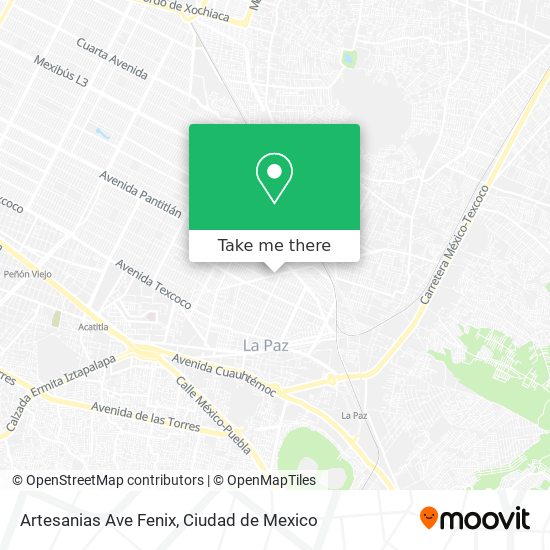 Artesanias Ave Fenix map