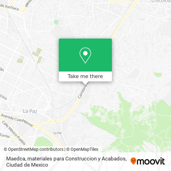 Maedca, materiales para Construccion y Acabados map