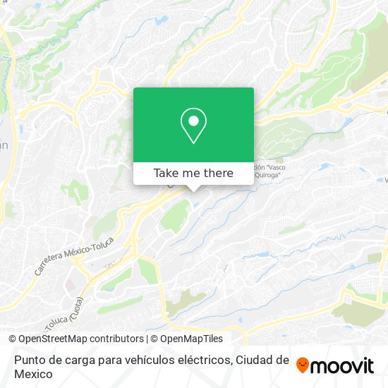 Punto de carga para vehículos eléctricos map