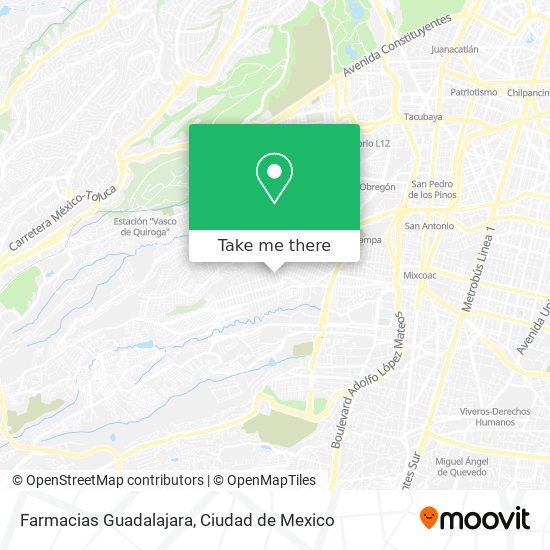 Farmacias Guadalajara map