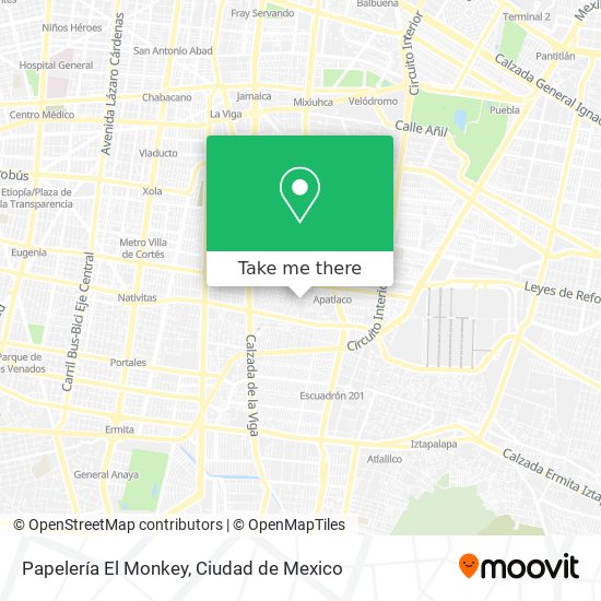 Papelería El Monkey map