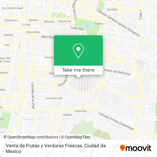 Venta de Frutas y Verduras Frescas map