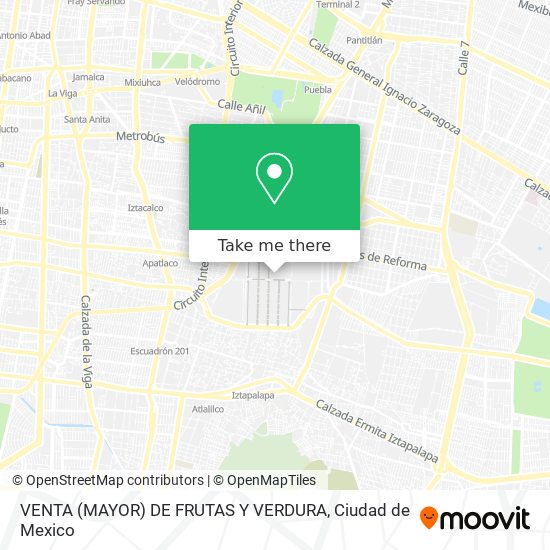 VENTA (MAYOR) DE FRUTAS Y VERDURA map