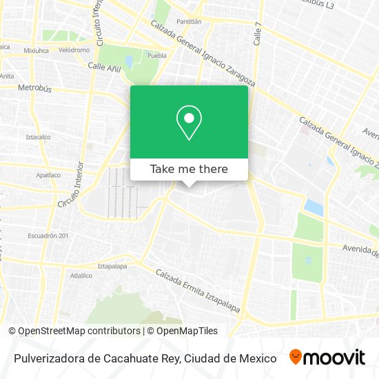 Mapa de Pulverizadora de Cacahuate Rey