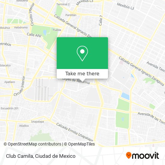 Club Camila map