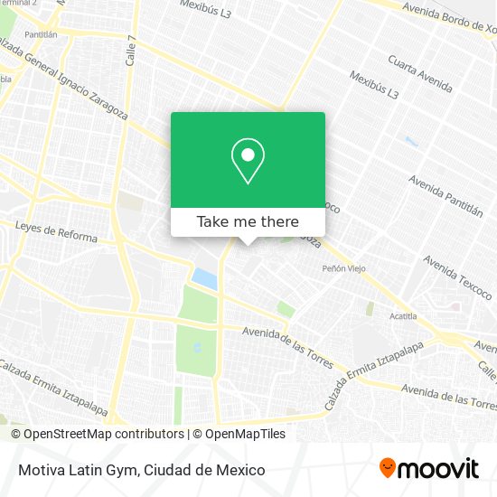 Mapa de Motiva Latin Gym