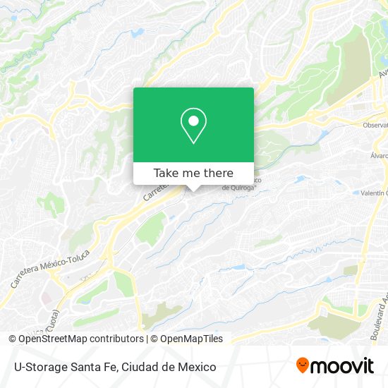 Mapa de U-Storage Santa Fe