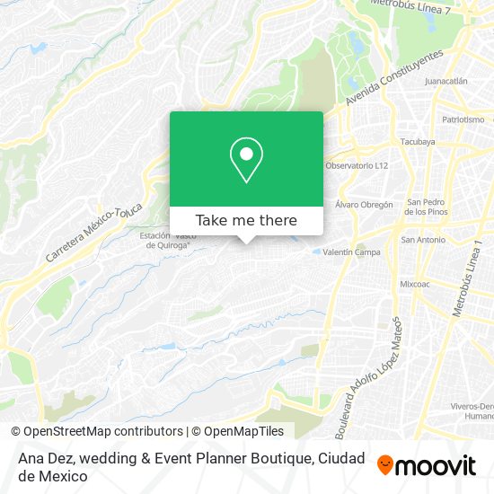 Mapa de Ana Dez, wedding & Event Planner Boutique