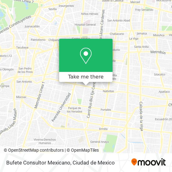 Bufete Consultor Mexicano map