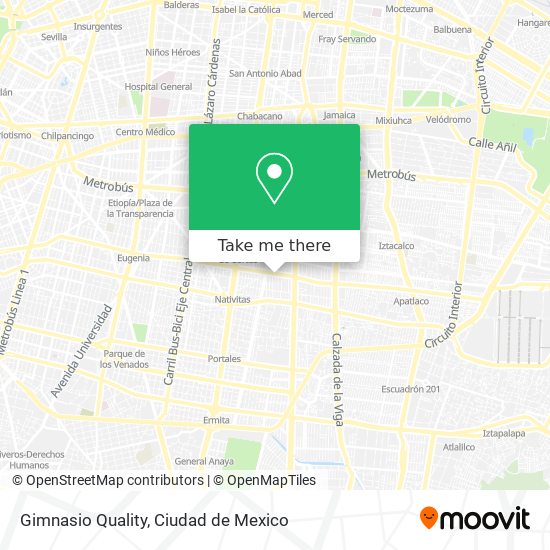 Mapa de Gimnasio Quality