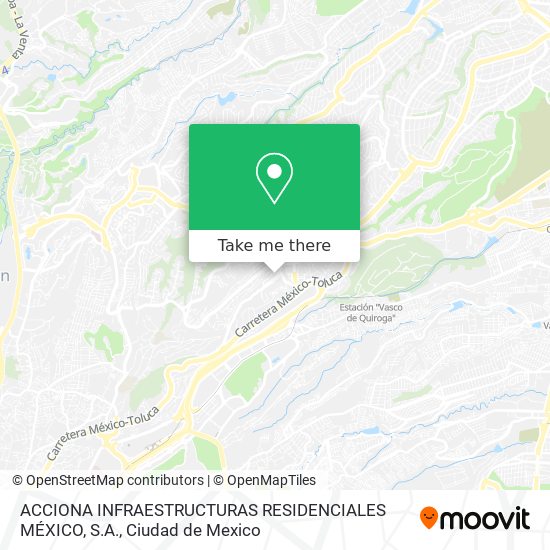 Mapa de ACCIONA INFRAESTRUCTURAS RESIDENCIALES MÉXICO, S.A.