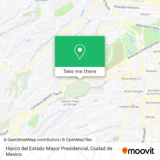 Hipico del Estado Mayor Presidencial map