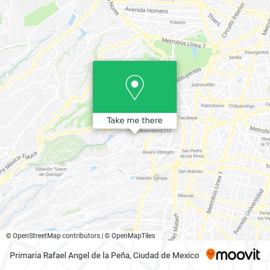 Mapa de Primaria Rafael Angel de la Peña