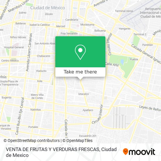 VENTA DE FRUTAS Y VERDURAS FRESCAS map