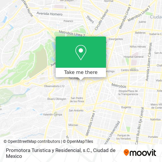 Promotora Turistica y Residencial, s.C. map