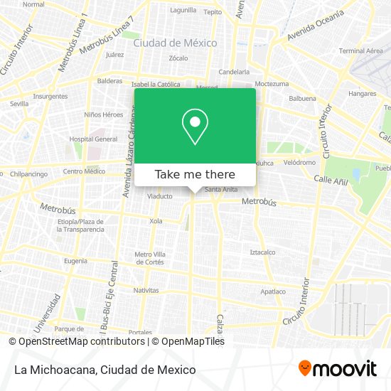 La Michoacana map