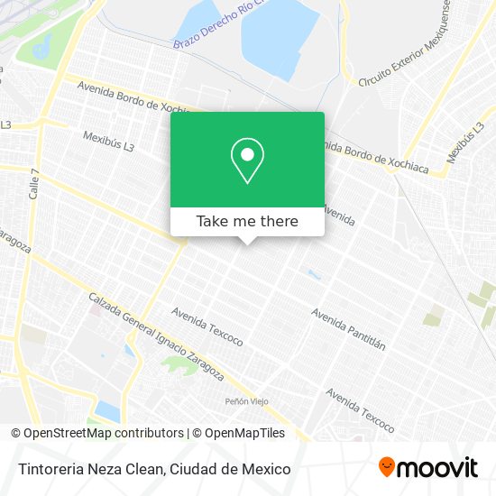 Mapa de Tintoreria Neza Clean