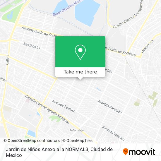 Jardín de Niños Anexo a la NORMAL3 map