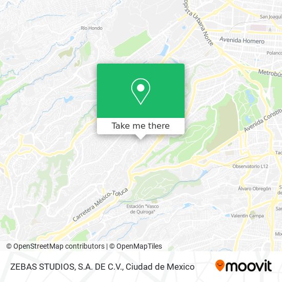 ZEBAS STUDIOS, S.A. DE C.V. map