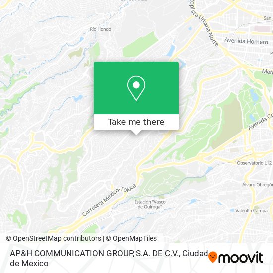 AP&H COMMUNICATION GROUP, S.A. DE C.V. map