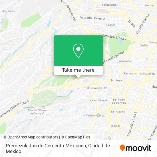 Premezclados de Cemento Mexicano map