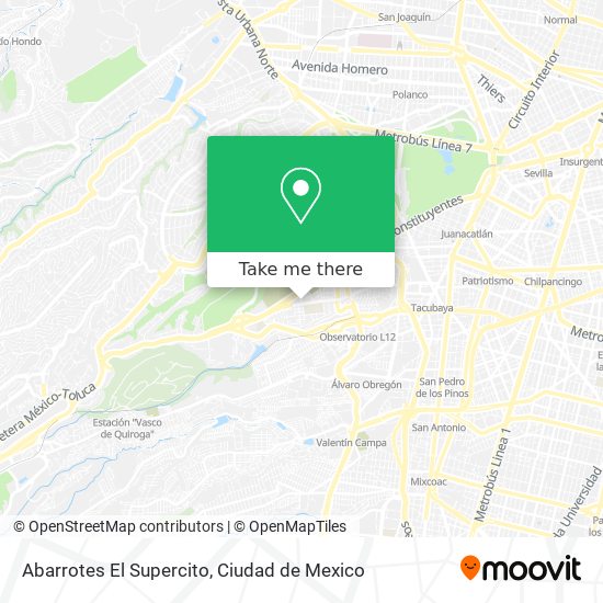 Abarrotes El Supercito map