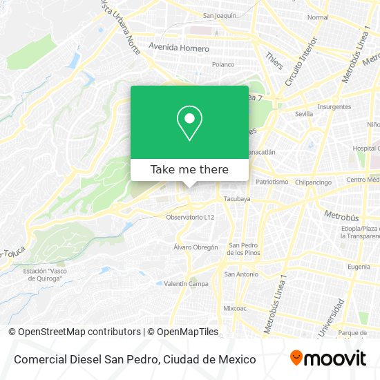 Mapa de Comercial Diesel San Pedro