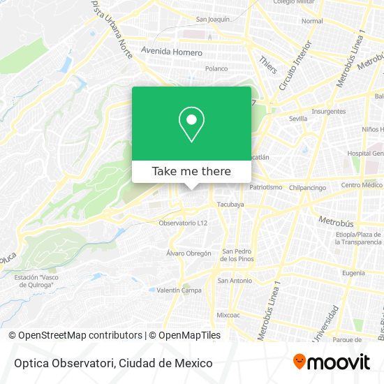 Optica Observatori map