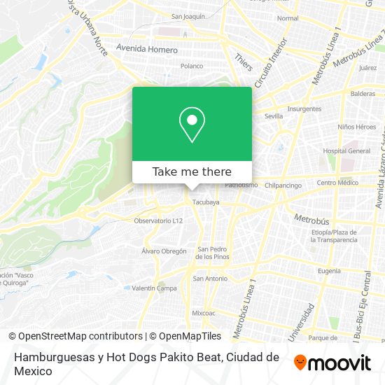 Hamburguesas y Hot Dogs Pakito Beat map