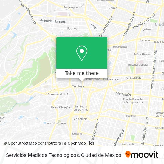 Mapa de Servicios Medicos Tecnologicos