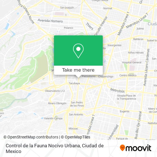 Control de la Fauna Nocivo Urbana map