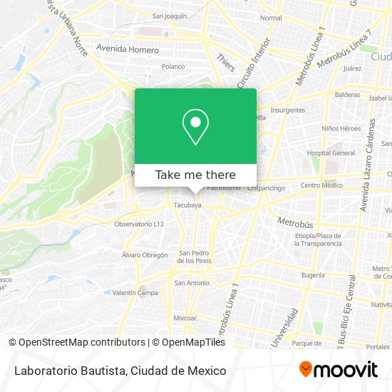 Laboratorio Bautista map