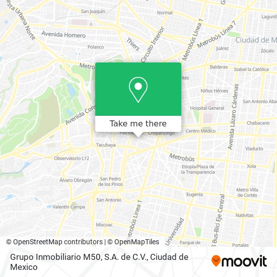 Grupo Inmobiliario M50, S.A. de C.V. map