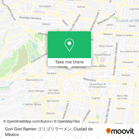 Mapa de Gori Gori Ramen ゴリゴリラーメン