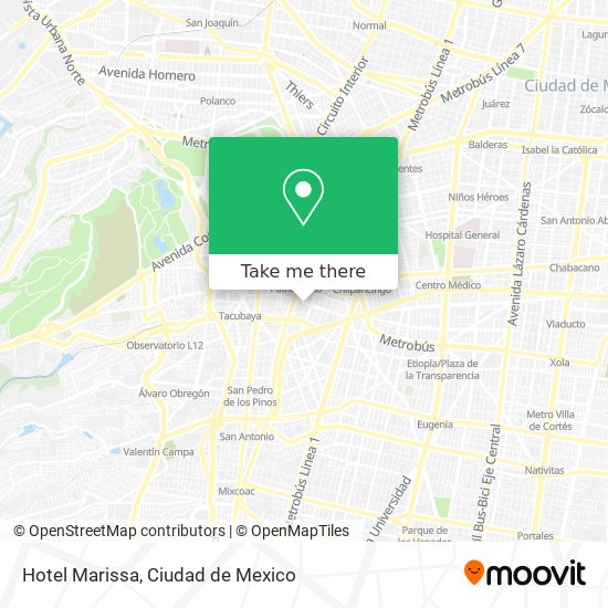 Hotel Marissa map