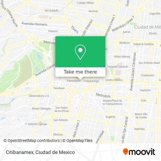 Citibanamex map