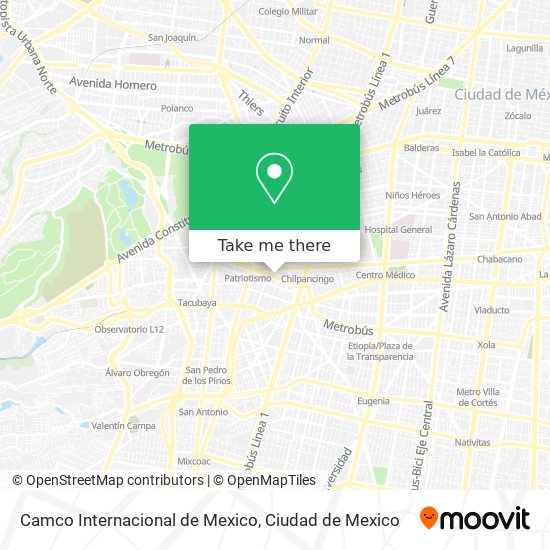 Camco Internacional de Mexico map