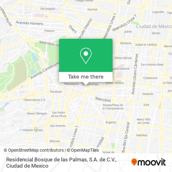 Residencial Bosque de las Palmas, S.A. de C.V. map