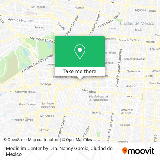 Mapa de Medislim Center by Dra. Nancy Garcia