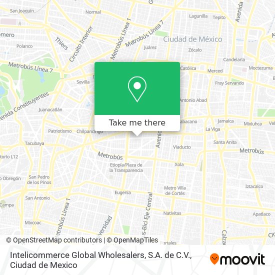 Intelicommerce Global Wholesalers, S.A. de C.V. map