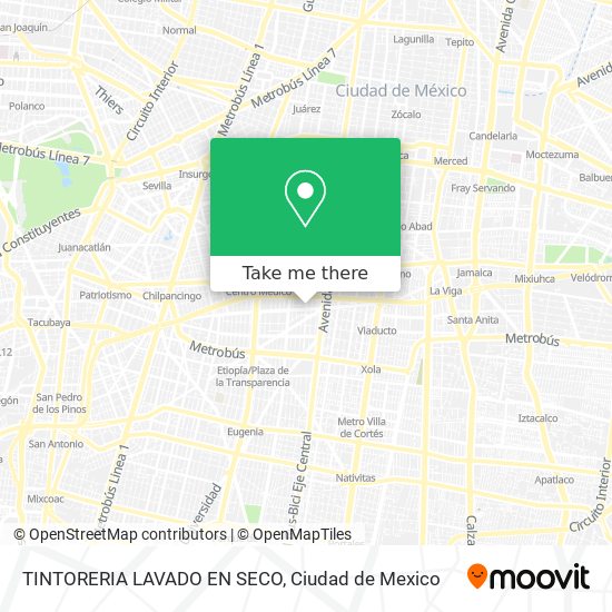 Mapa de TINTORERIA LAVADO EN SECO