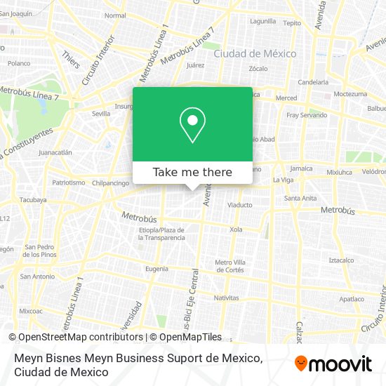 Meyn Bisnes Meyn Business Suport de Mexico map