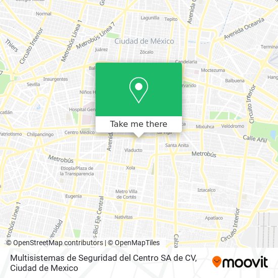 Multisistemas de Seguridad del Centro SA de CV map