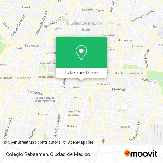 Colegio Rebsamen map