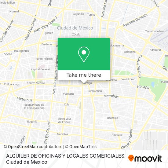 ALQUILER DE OFICINAS Y LOCALES COMERCIALES map