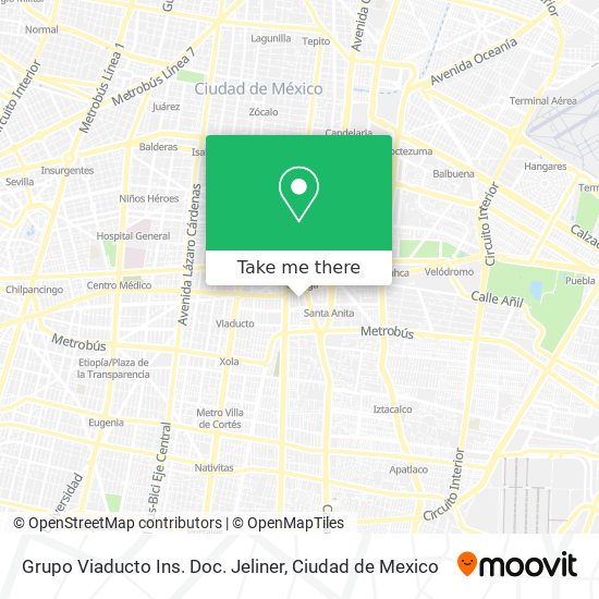Grupo Viaducto Ins. Doc. Jeliner map