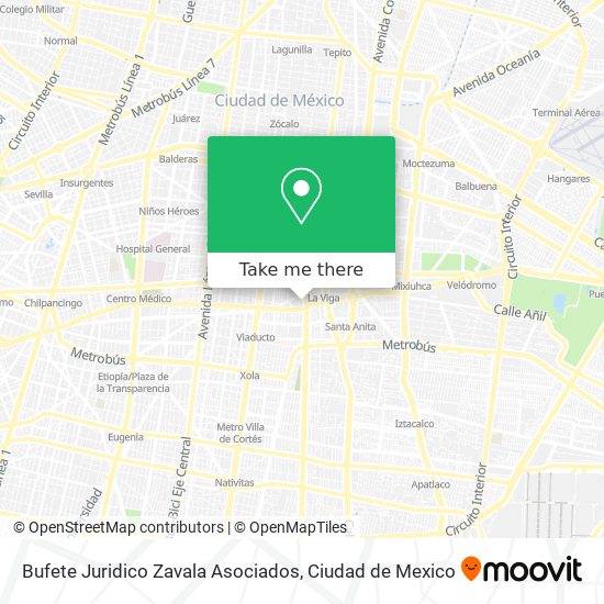 Bufete Juridico Zavala Asociados map