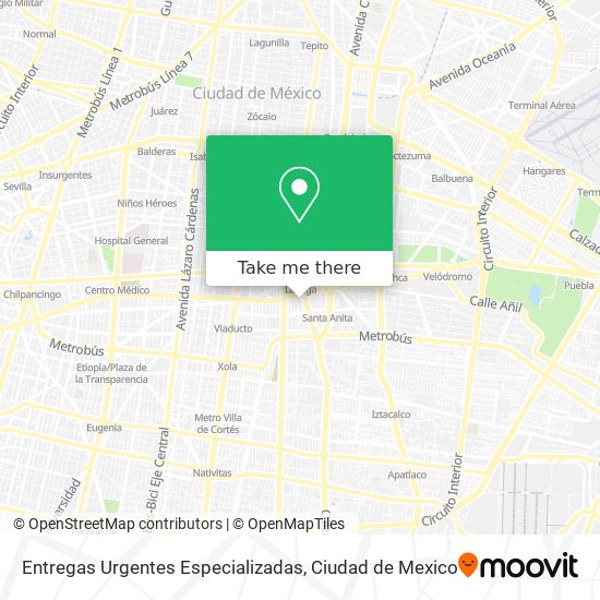 Entregas Urgentes Especializadas map