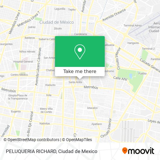 Mapa de PELUQUERIA RICHARD