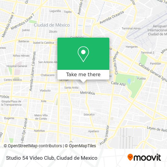 Mapa de Studio 54 Video Club